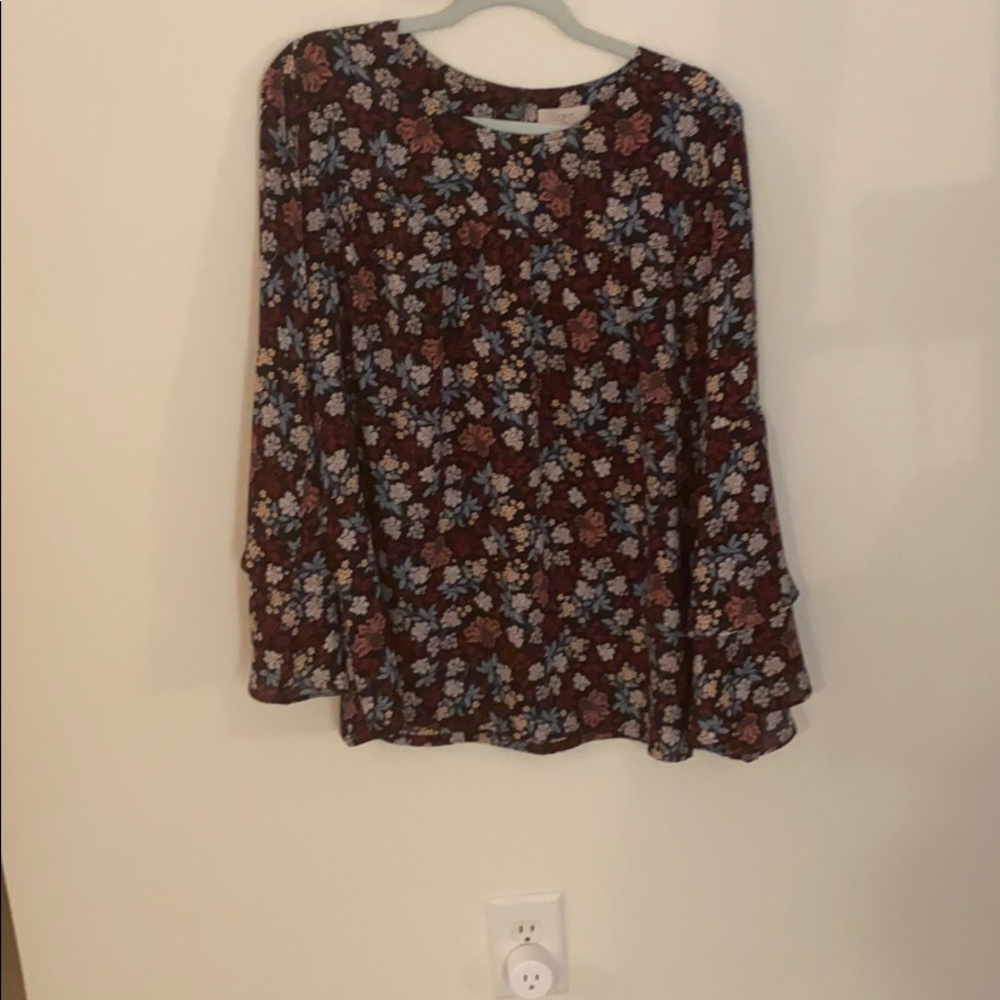Floral long sleeve shirt